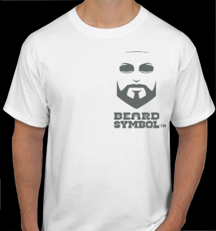 Beard Symbol T-Shirt White